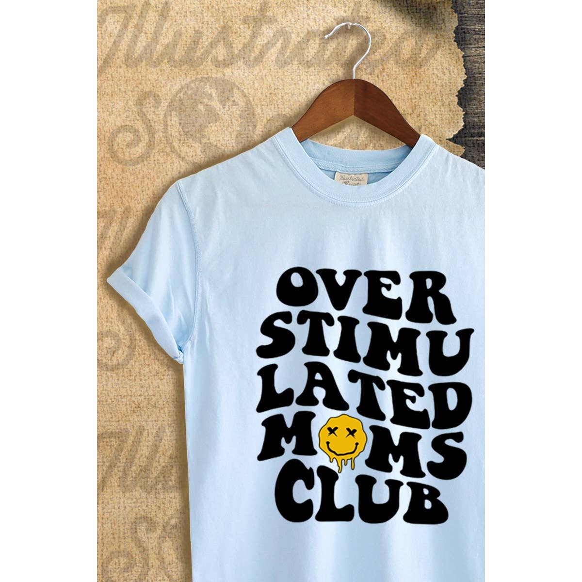 Overstimulated Moms Club  Vintage Graphic  Tee Hoodie, Sweatshirt | PodTeesHub.com