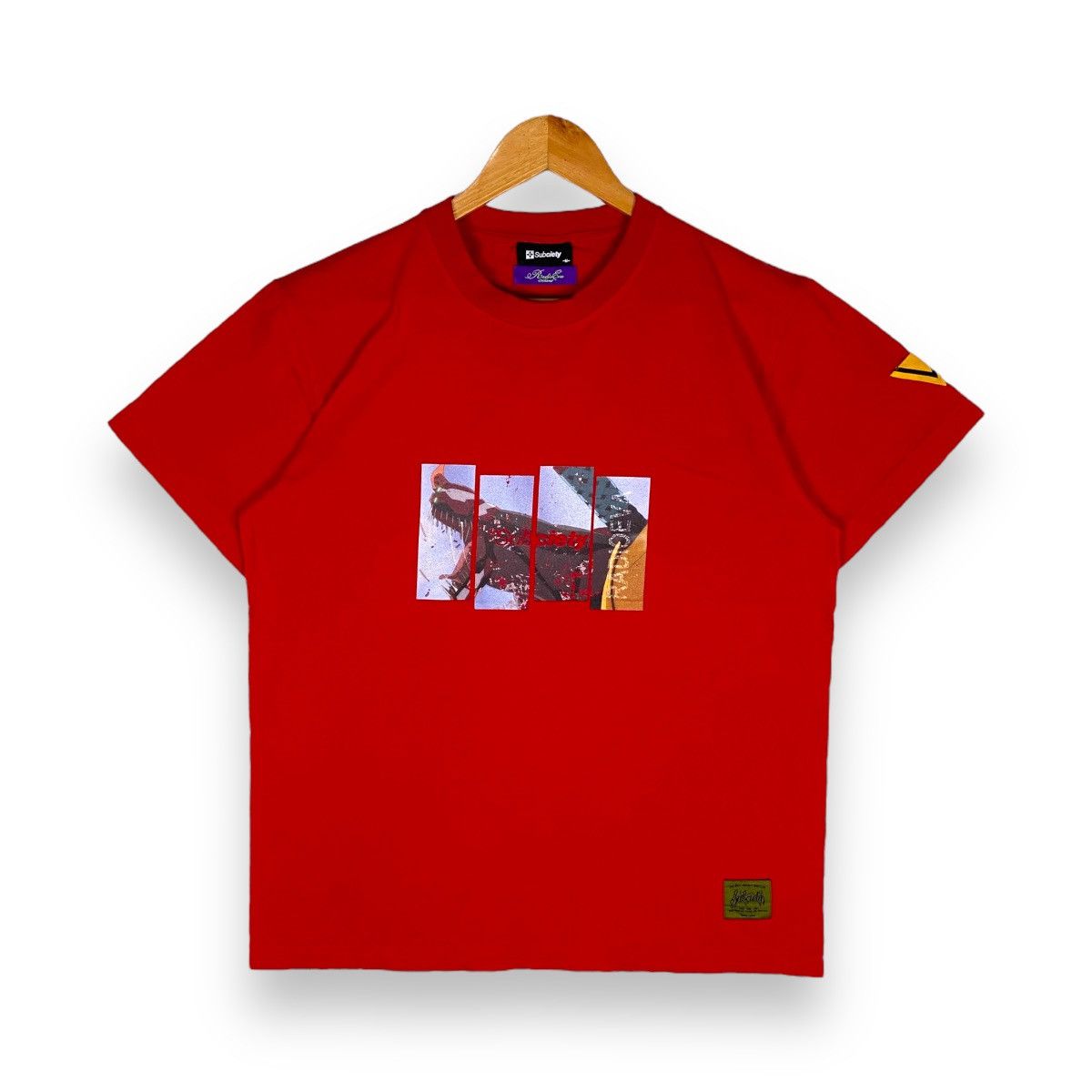 Japanese Brand Subciety Radio Eva Evangelion Unit 02 Anime Tee Hoodie, Sweatshirt | PodTeesHub.com