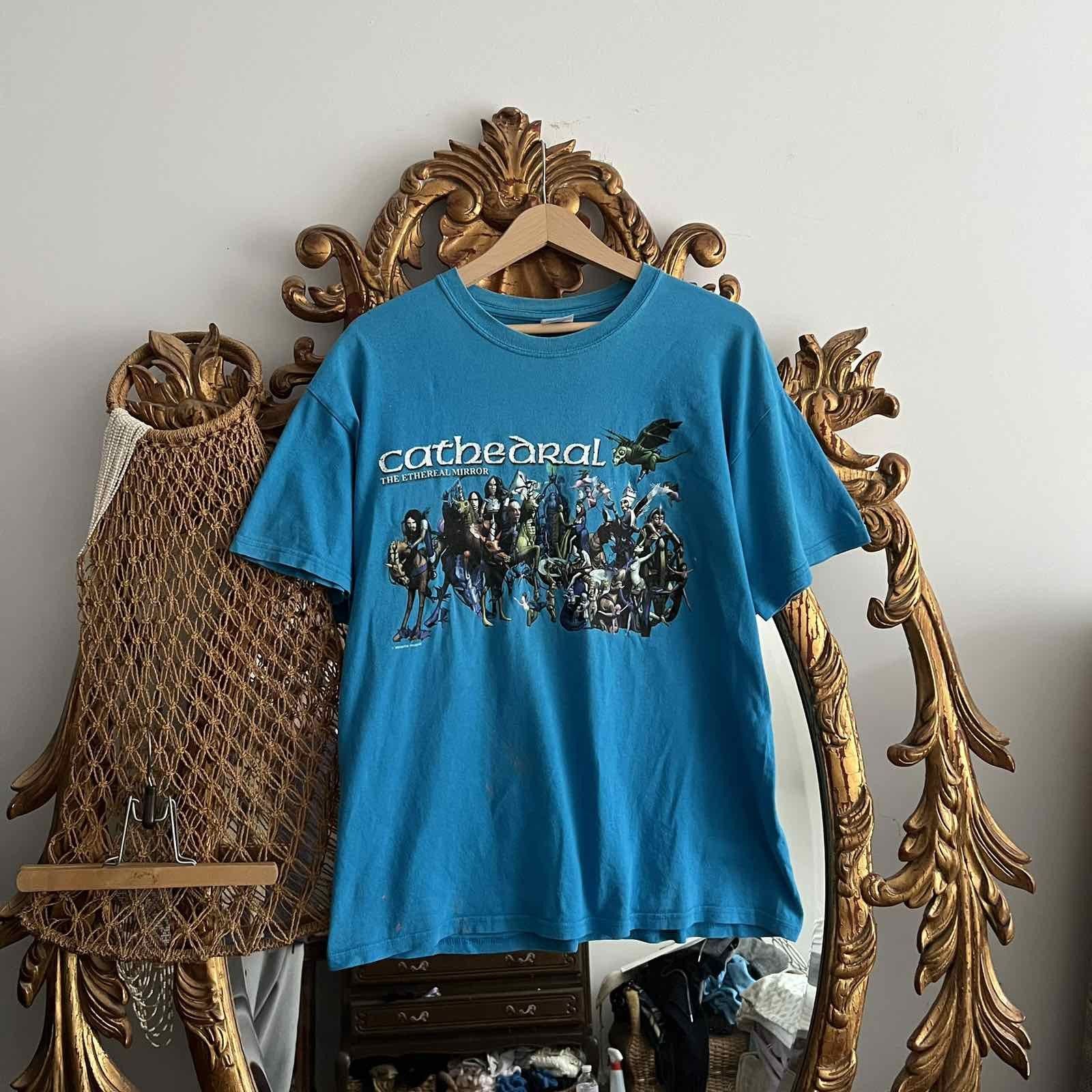 Band Tees Vintage 90s Cathedral Band Tee Rock Sz L Hoodie, Sweatshirt | PodTeesHub.com