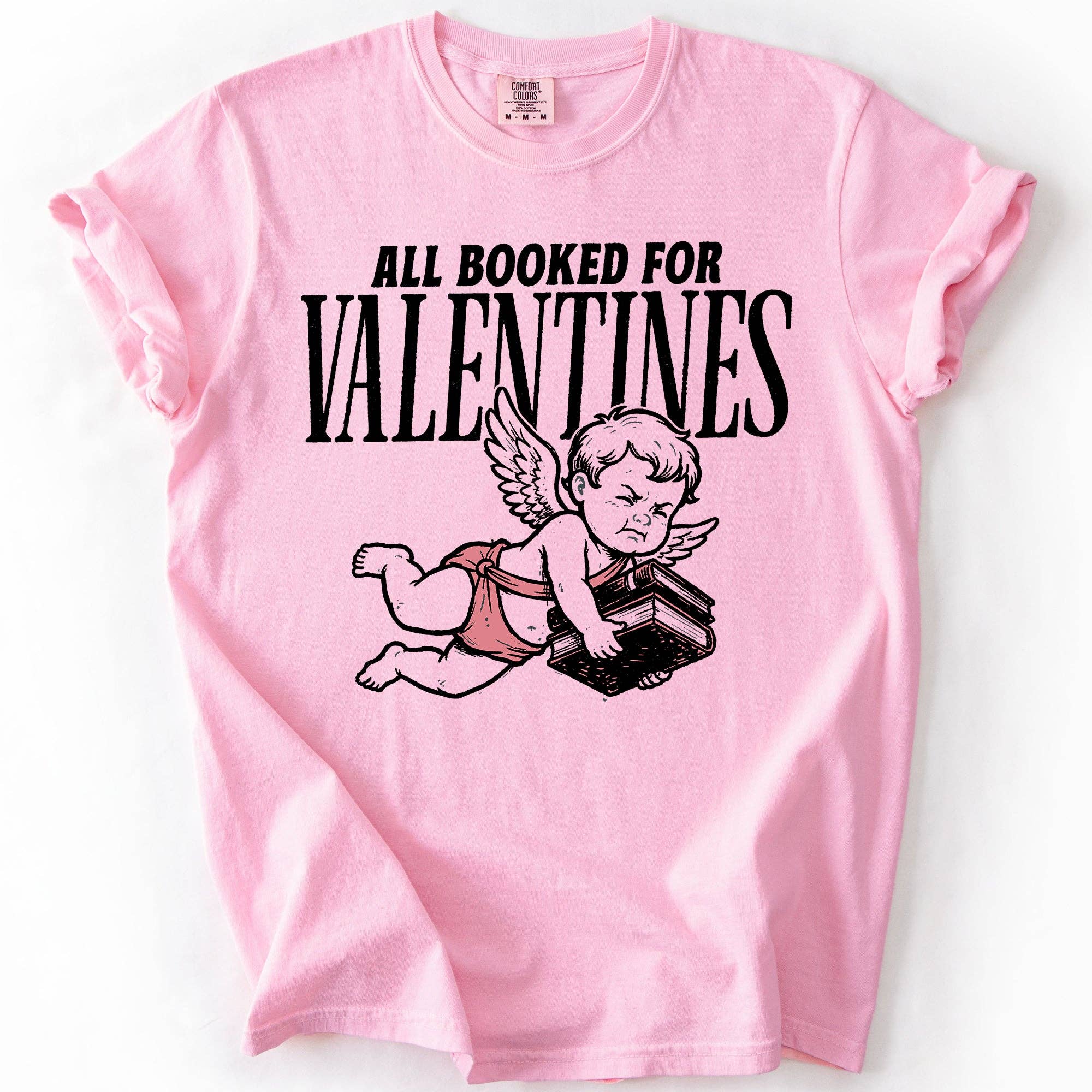 All Booked For Valentine's Day Reading Cupid Booktok T-Shirt Hoodie, Sweatshirt | PodTeesHub.com