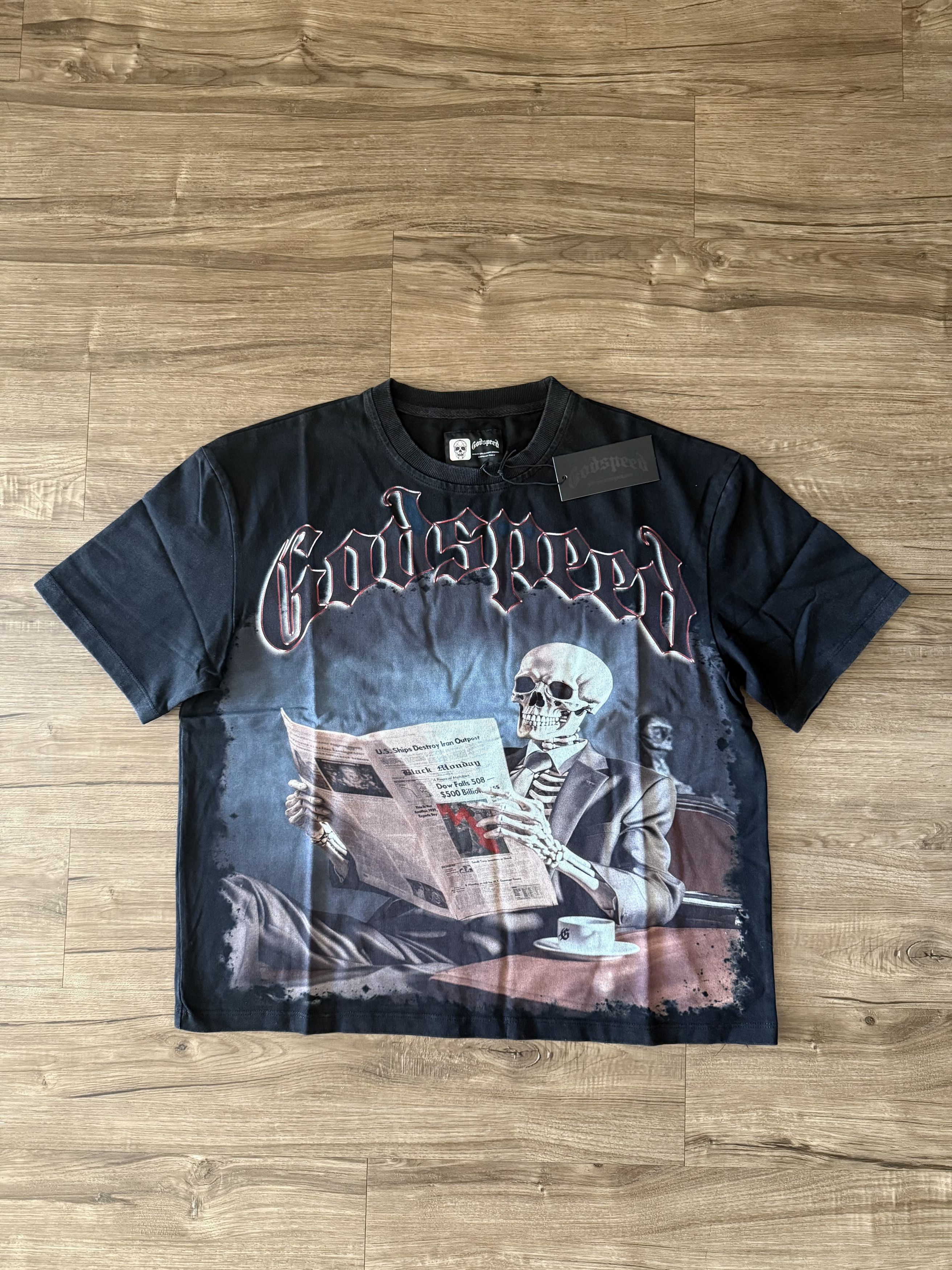 Godspeed New York Black Monday T Shirt Black Size Xs Hoodie, Sweatshirt | PodTeesHub.com