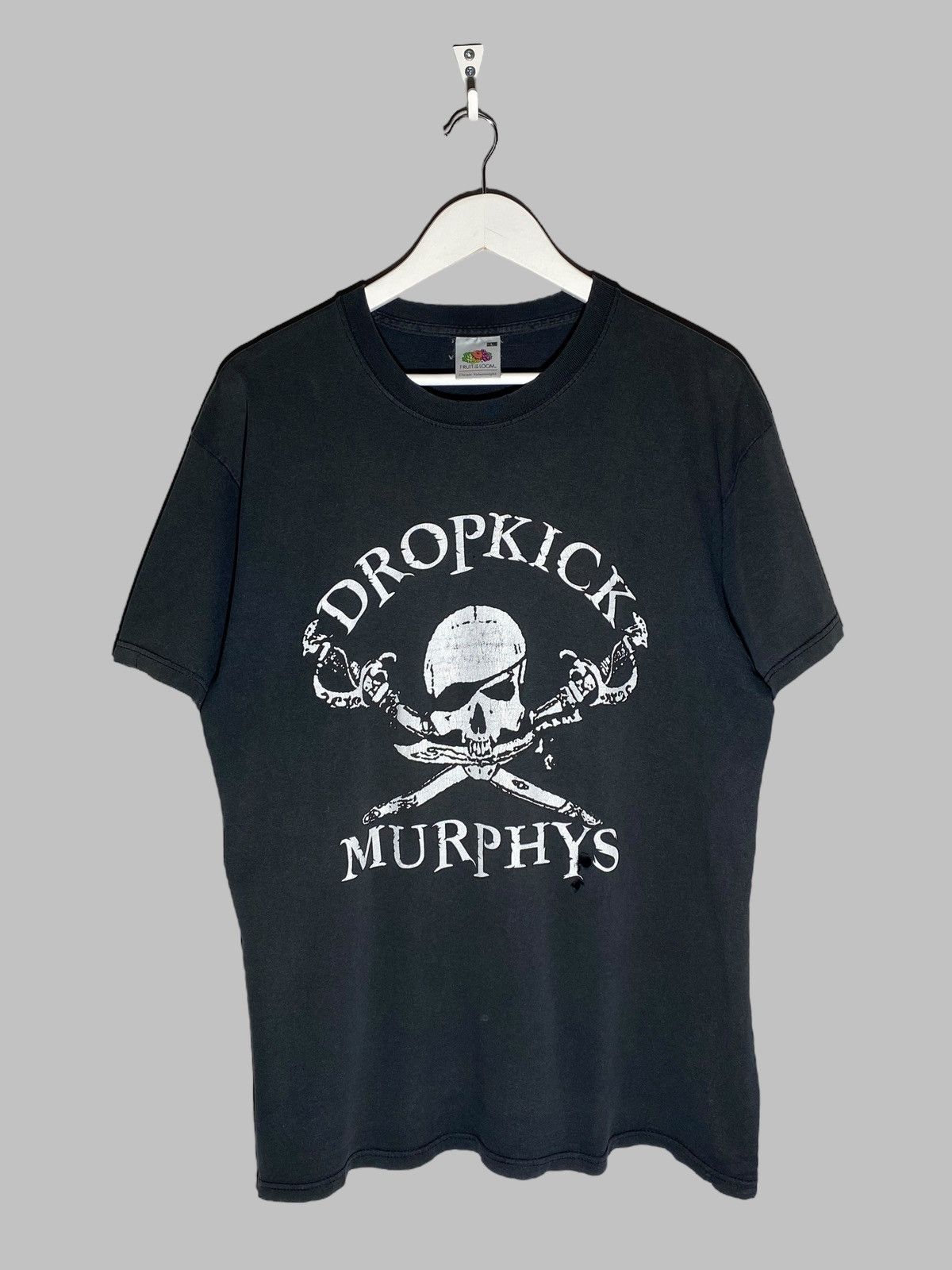 Band Tees Vintage Dropkick Murphys Skull Graphic Print Distressed Tee Hoodie, Sweatshirt | PodTeesHub.com