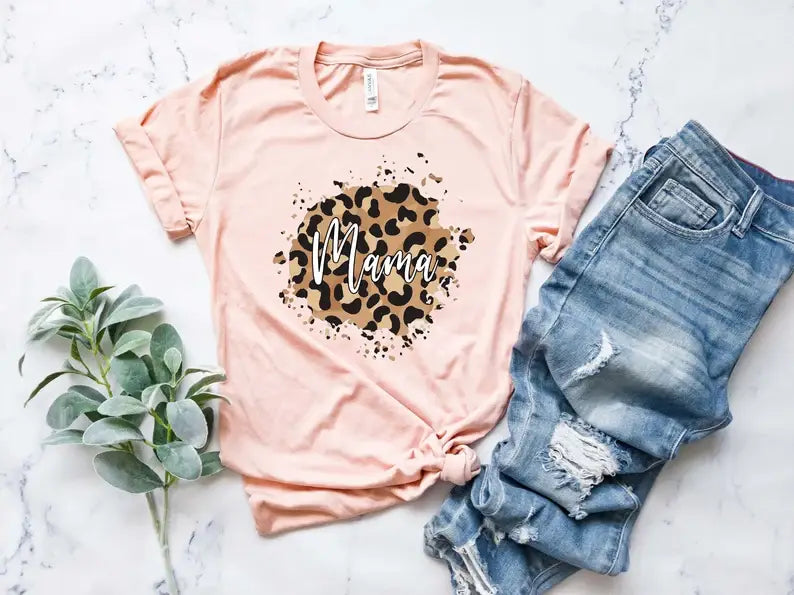 Leopard Mama T-Shirt Hoodie, Sweatshirt | PodTeesHub.com