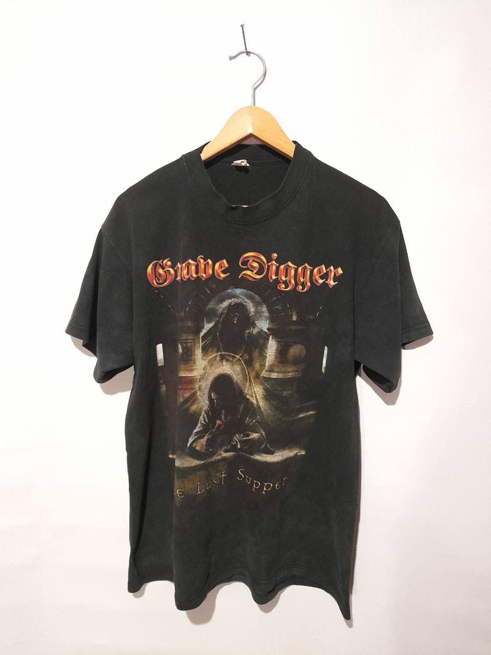 Vintage 00 S Grave Digger The Last Supper Thrashed T Shirt Hoodie, Sweatshirt | PodTeesHub.com