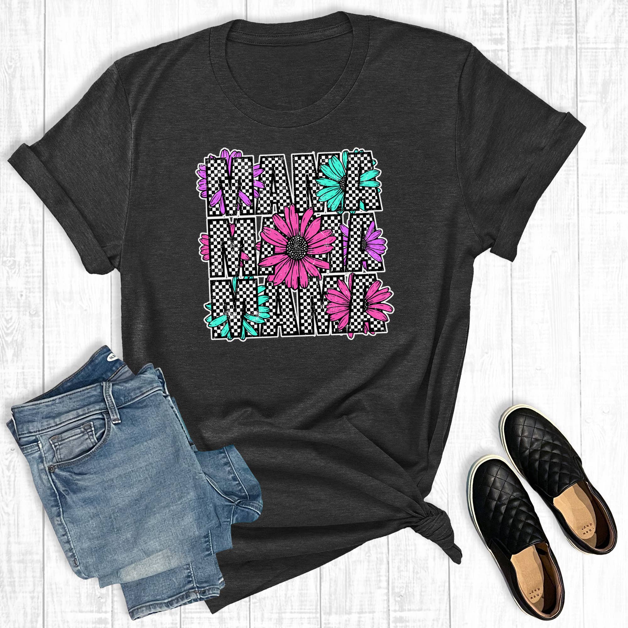 Motherhood Retro Mama Graphic Tee Hoodie, Sweatshirt | PodTeesHub.com