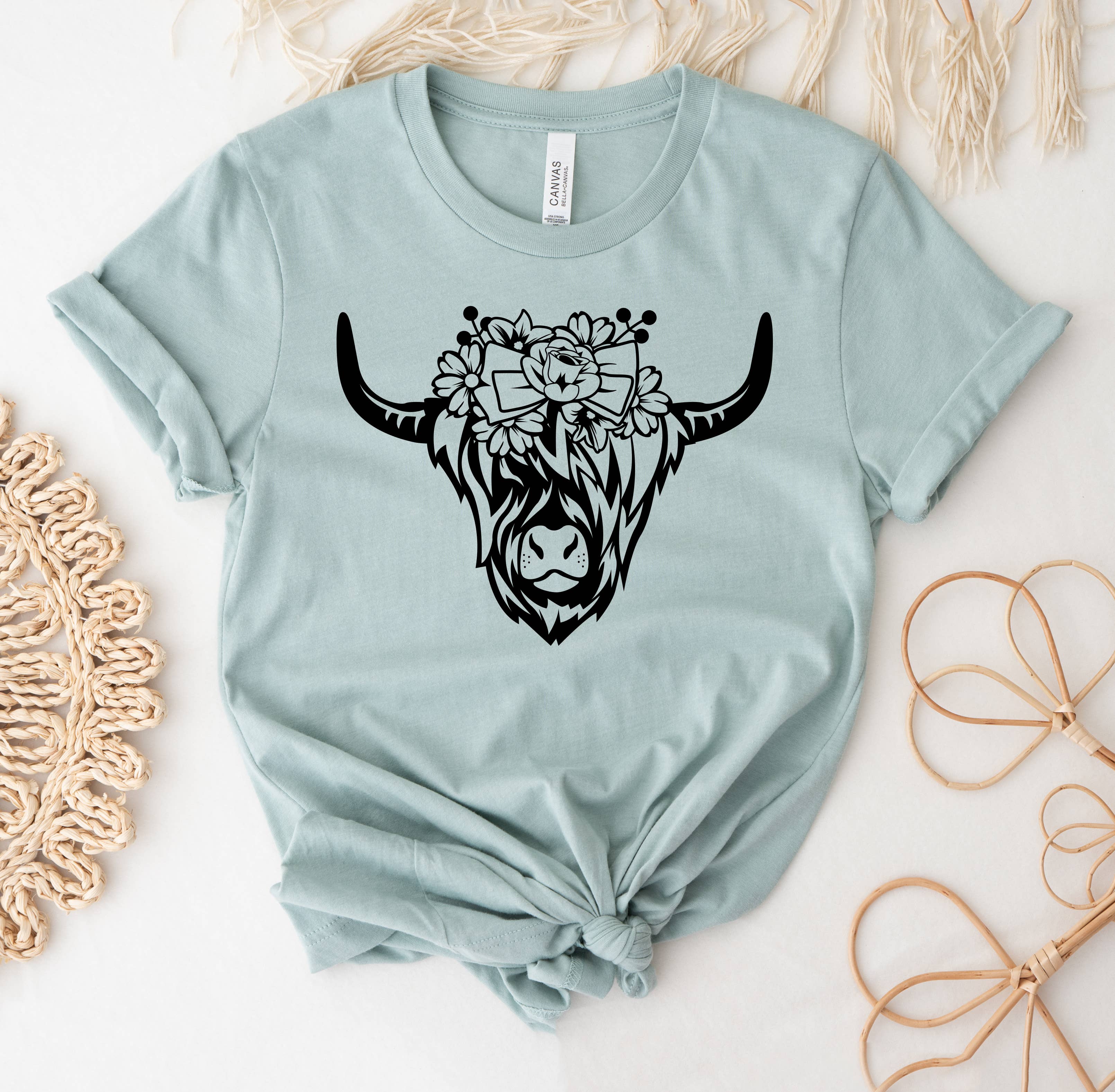 Floral Heifer T-Shirt Hoodie, Sweatshirt | PodTeesHub.com