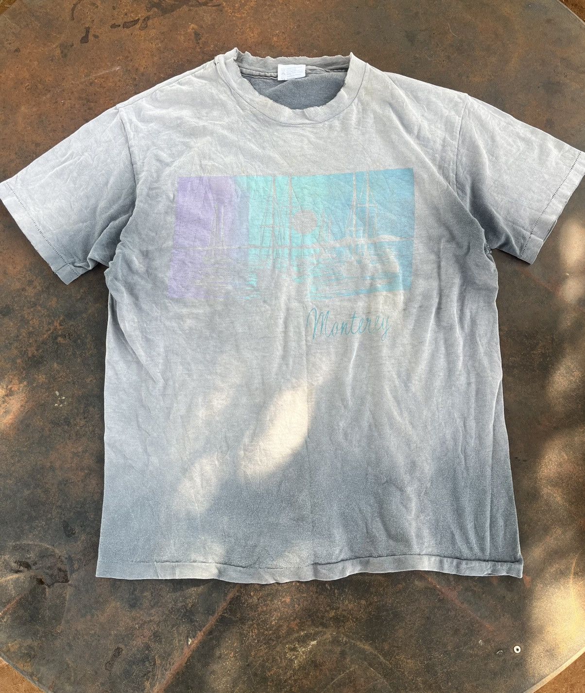 Vintage Thrashed Sun Faded Tee Distressed Bland Tee Hoodie, Sweatshirt | PodTeesHub.com
