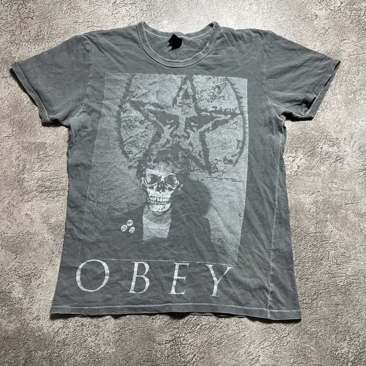 Band Tees Vintage Y2k Obey Skull Goth Creepy Abstract Angry Horror Tee Hoodie, Sweatshirt | PodTeesHub.com