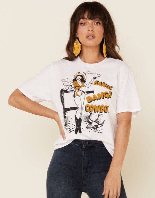 Bang Bang Cowboy Vintage Unisex T Shirt Hoodie, Sweatshirt | PodTeesHub.com