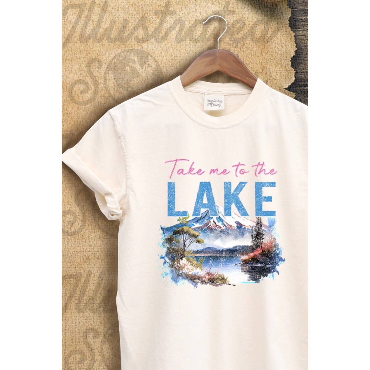 Take Me To the Lake  Vintage Graphic  Tee Hoodie, Sweatshirt | PodTeesHub.com