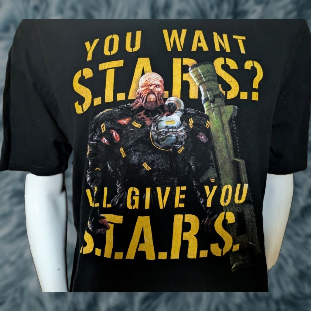 Vintage Resident Evil 3 Nemesis Want Stars I Ll Give You Stars Video Game T Shirt 2xl Hoodie, Sweatshirt | PodTeesHub.com