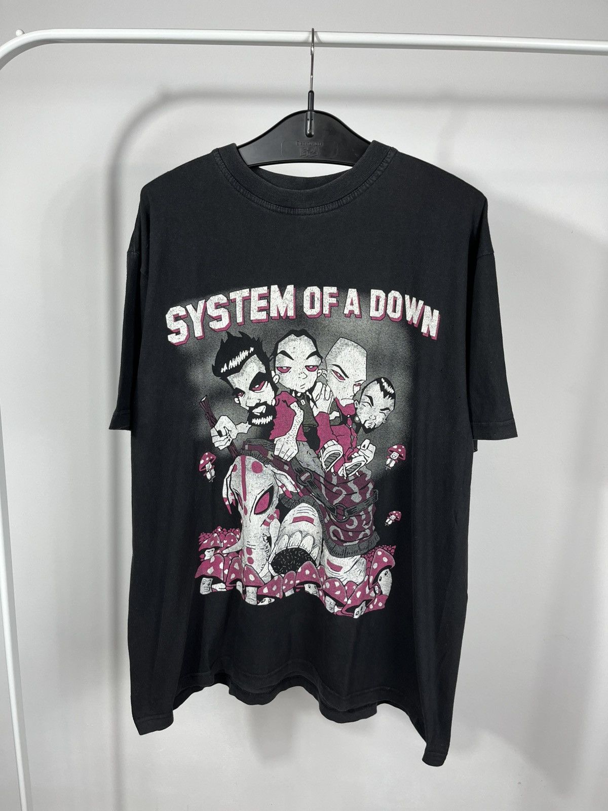 Band Vintage System Down Cartoon Xl Black T-Shirts, Hoodie, Sweatshirt