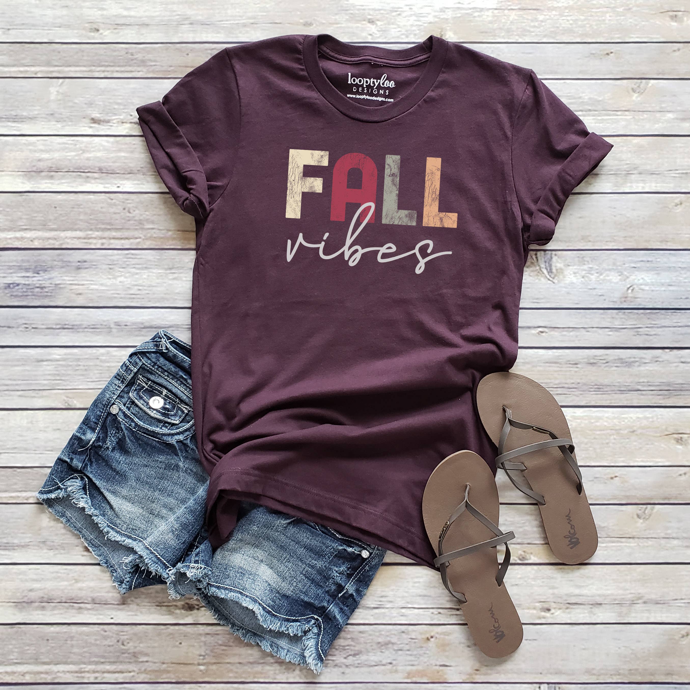 Fall Vibes Tee | Fall | Sizes XS-2XL Hoodie, Sweatshirt | PodTeesHub.com