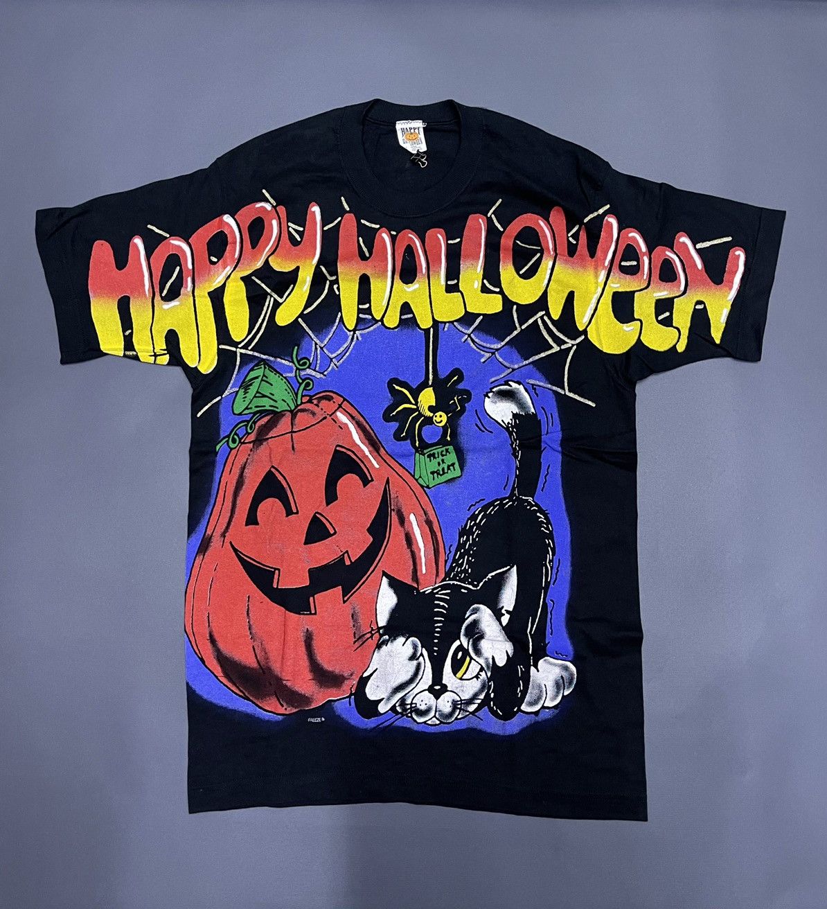 Vintage Happy Halloween 1996 All Over Print Horror Tees Hoodie, Sweatshirt | PodTeesHub.com