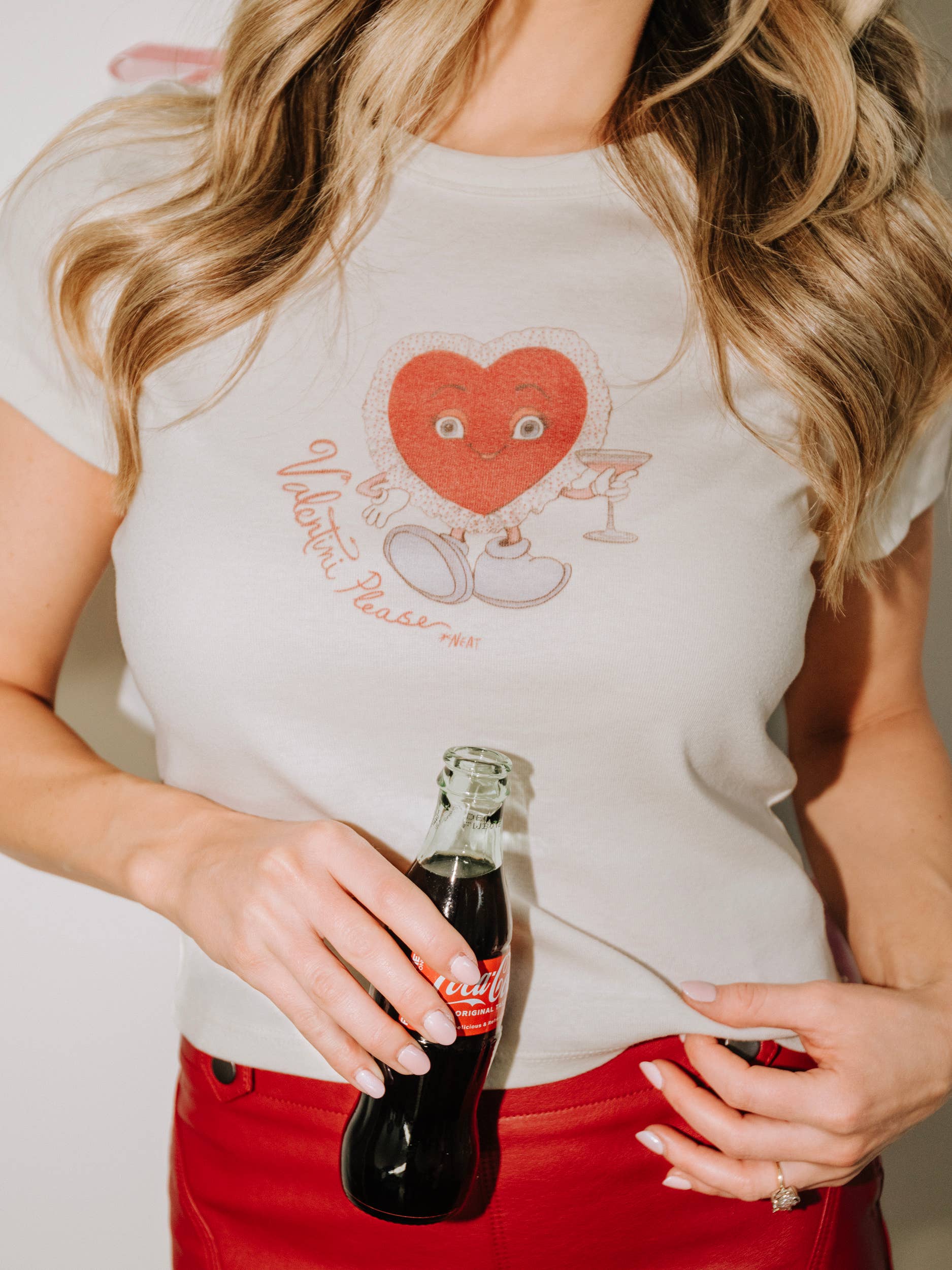 Valentini Heart Valentine's Day Off White Micro Cropped Tee Hoodie, Sweatshirt | PodTeesHub.com