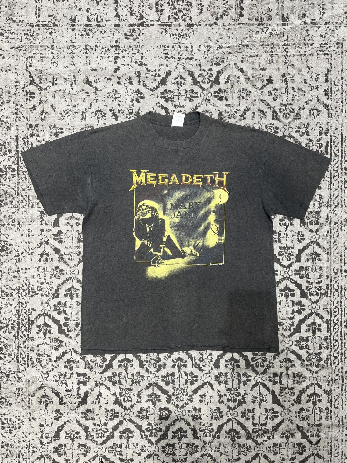 Megadeth X Vintage Vintage 1988 Megadeth Rip Mary Jane T-Shirts, Hoodie, Sweatshirt | PodTeesHub.com