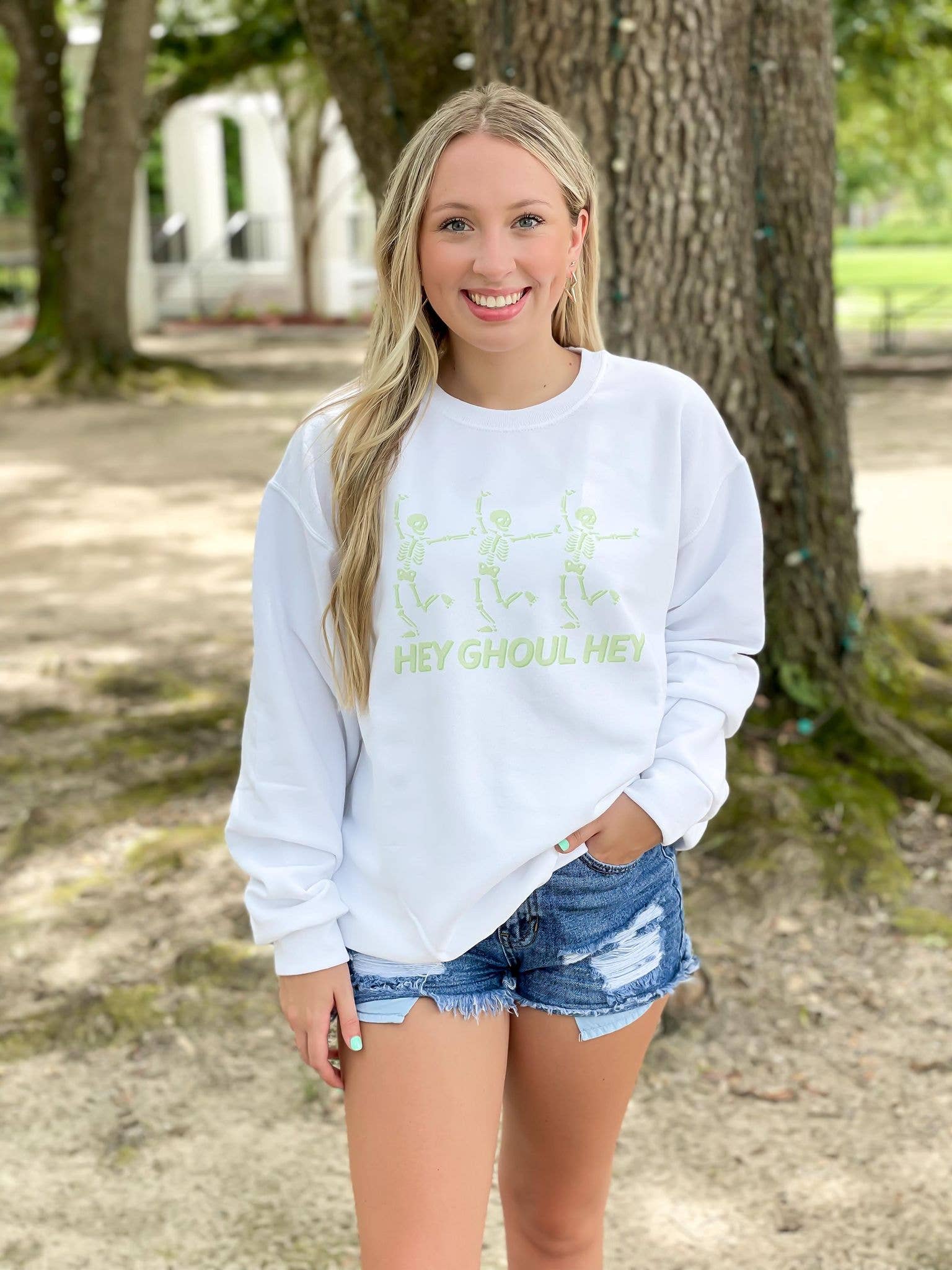 Hey Ghoul Hey Sweatshirt T-Shirts, Hoodie | PodTeesHub.com