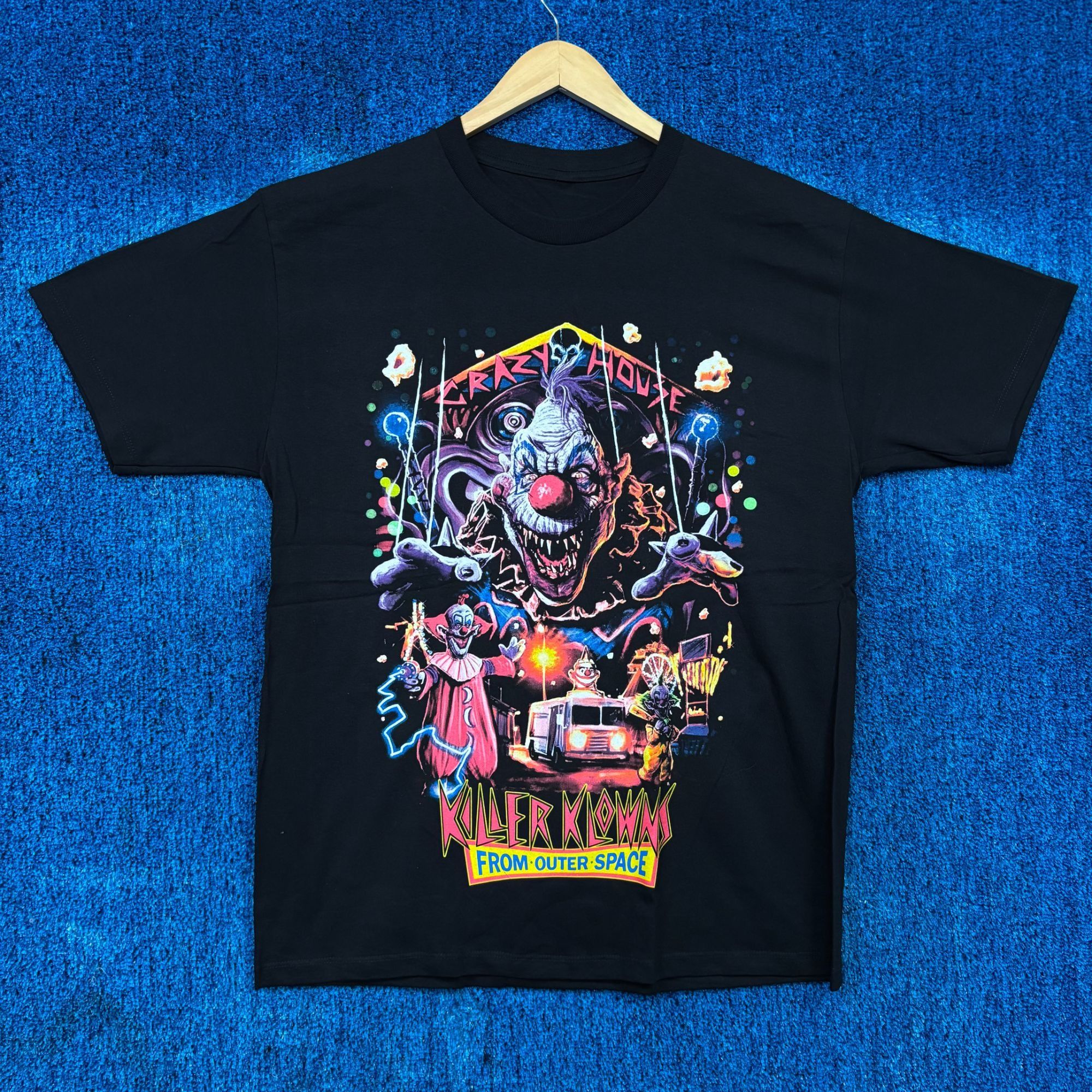 Other Killer Klown From Outer Space Crazy House Horror Movie Tee L Hoodie, Sweatshirt | PodTeesHub.com