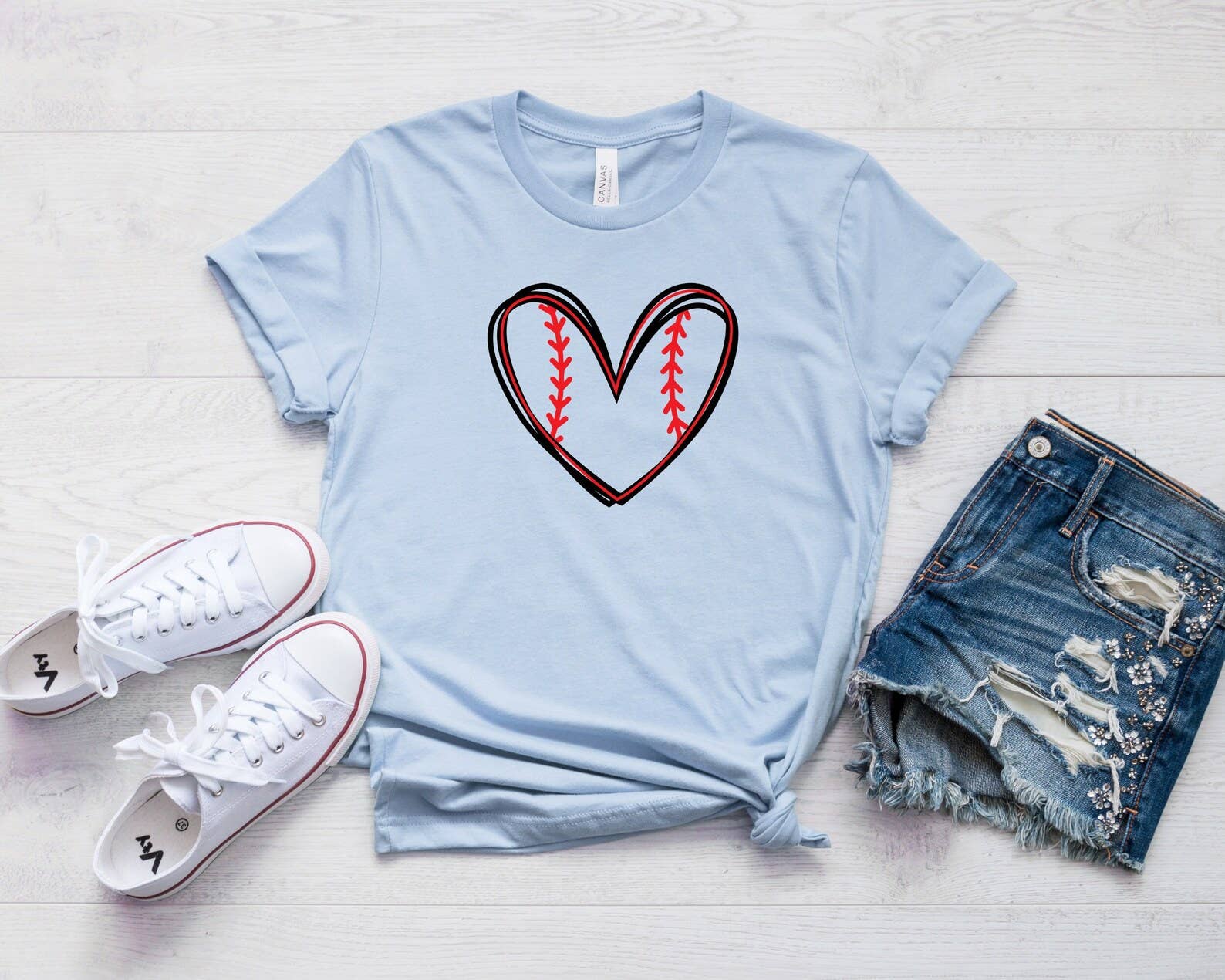 Baseball Heart T-Shirt Hoodie, Sweatshirt | PodTeesHub.com