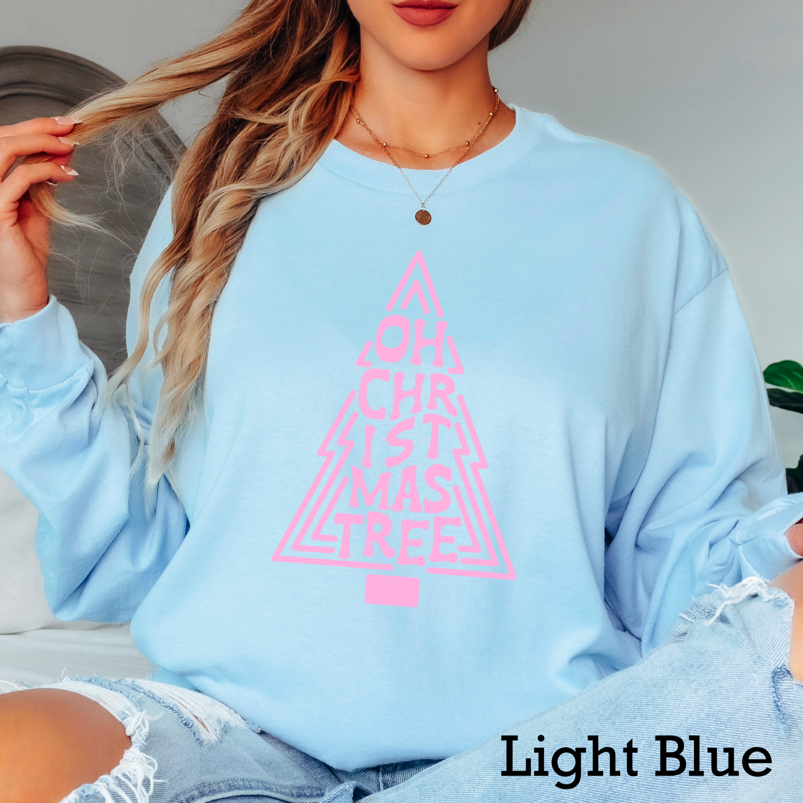 Oh Christmas Tree Christmas 2025 Long Sleeve Shirt | Gildan Hoodie, Sweatshirt | PodTeesHub.com