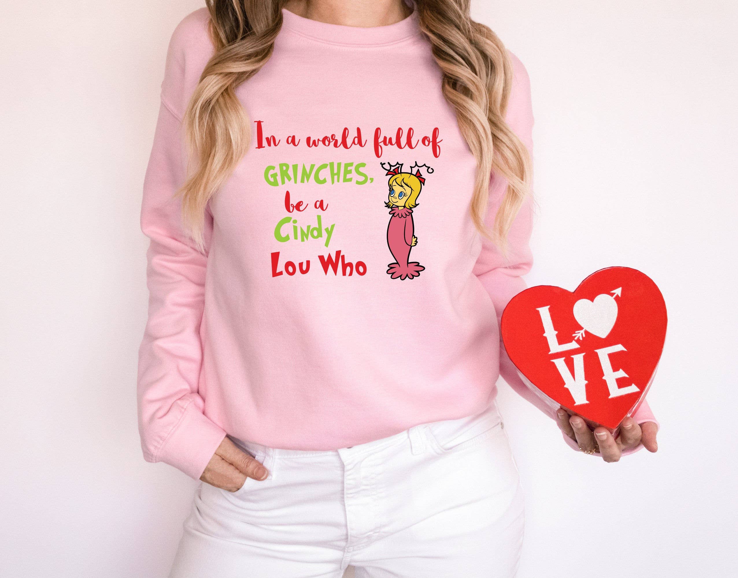 Cindy Lou Who Christmas Sweater Grinch Shirt Hoodie, Sweatshirt | PodTeesHub.com
