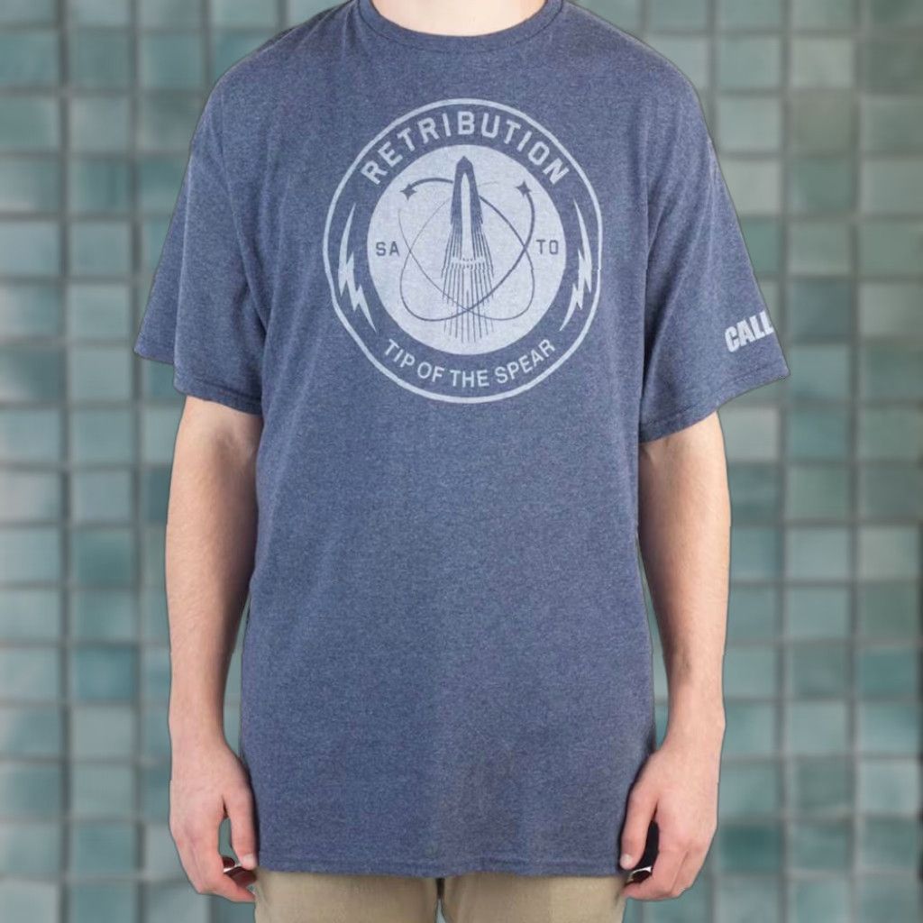 Vintage Call Of Duty T Shirt Adult Xl Blue Retribution Military City Gaming Hoodie, Sweatshirt | PodTeesHub.com