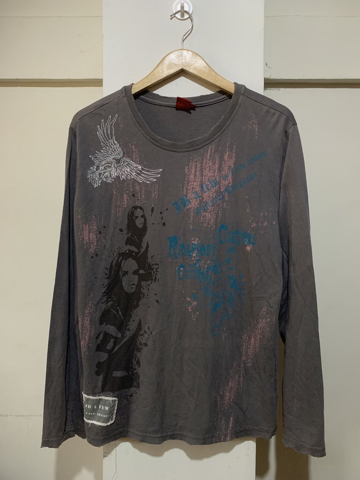 Undercover Japanese Y2k Jambangee Poem Longsleve Distressed Tee Shirt Hoodie, Sweatshirt | PodTeesHub.com