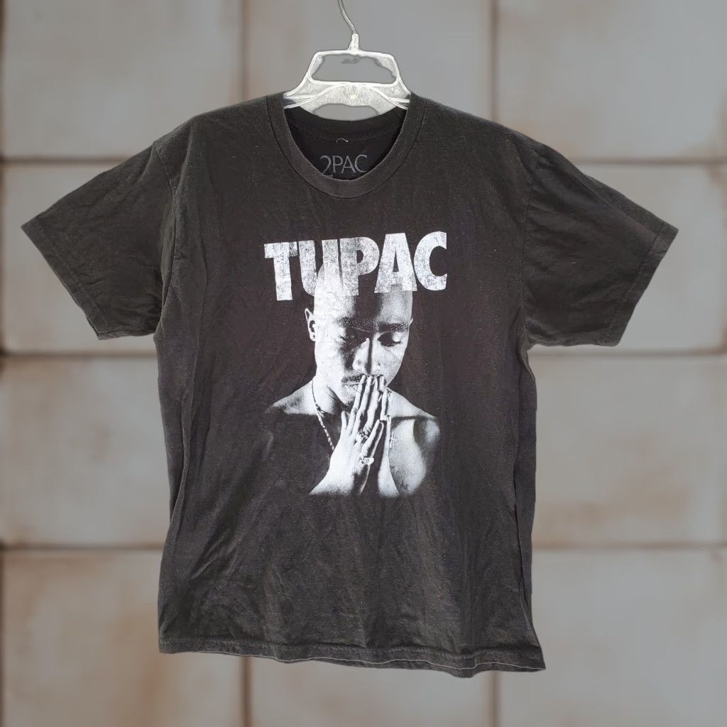 Vintage Tupac Large Black Logo Short Sleeve T-Shirts, Hoodie, Sweatshirt