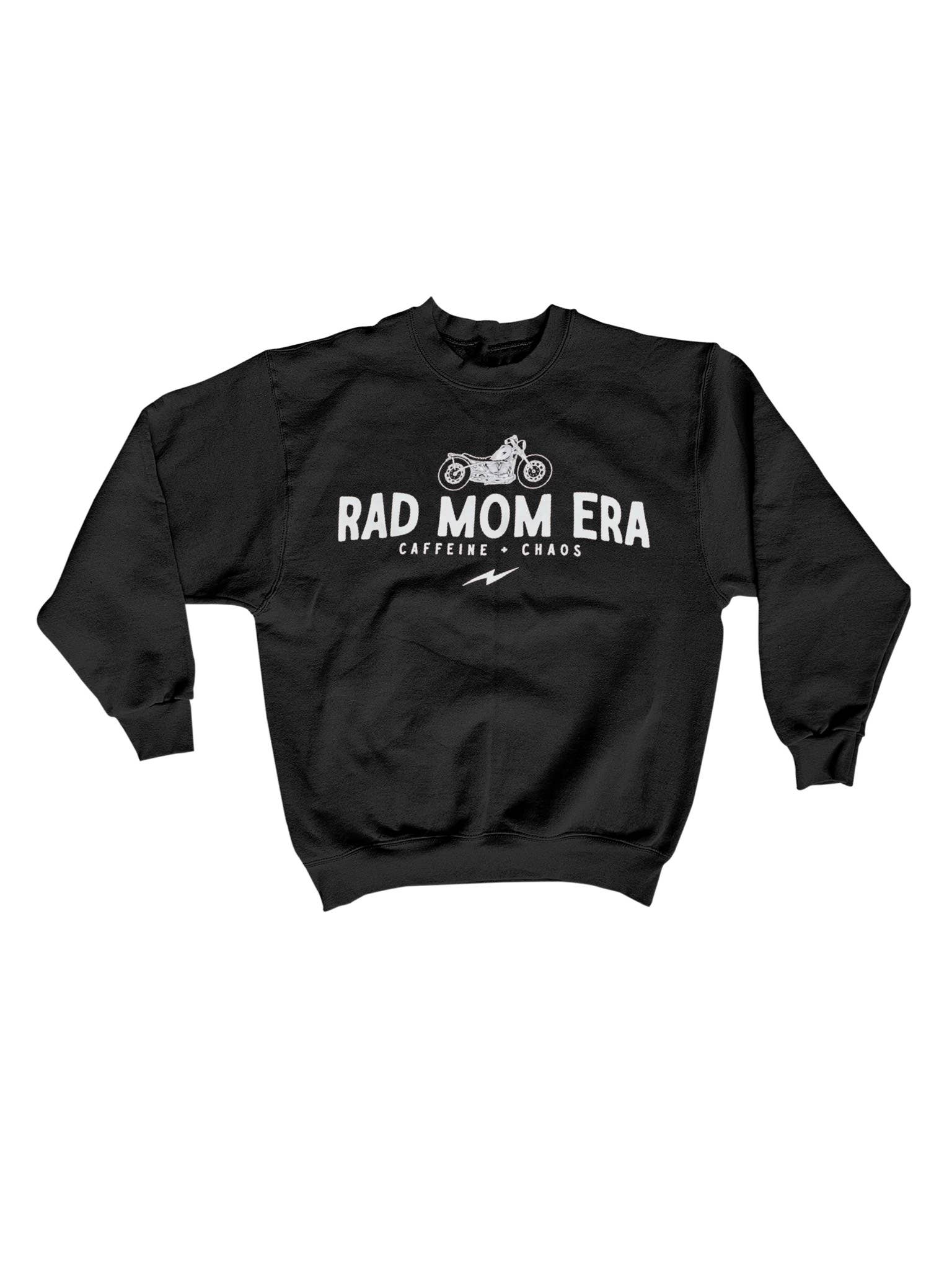 Rad Mom Era Graphic Sweatshirt - Black T-Shirts, Hoodie | PodTeesHub.com