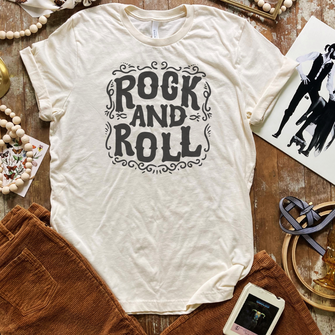 Rock and Roll Graphic Tee (Copy) Hoodie, Sweatshirt | PodTeesHub.com