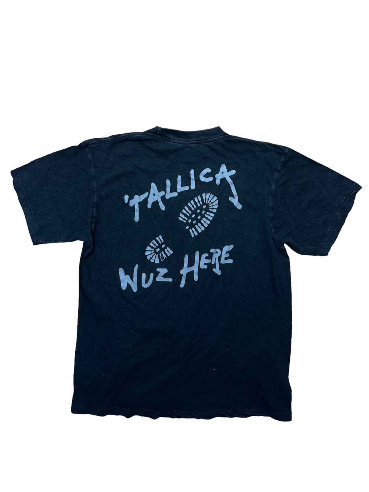 Metallica X Vintage Vintage Metallica Tallica Wuz Here 2000 Tee Shirt L Rare Hoodie, Sweatshirt | PodTeesHub.com