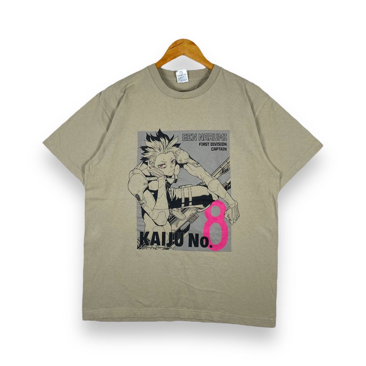 Japanese Brand Kaiju No 8 Gen Narumi First Division Captain Anime Tee Hoodie, Sweatshirt | PodTeesHub.com