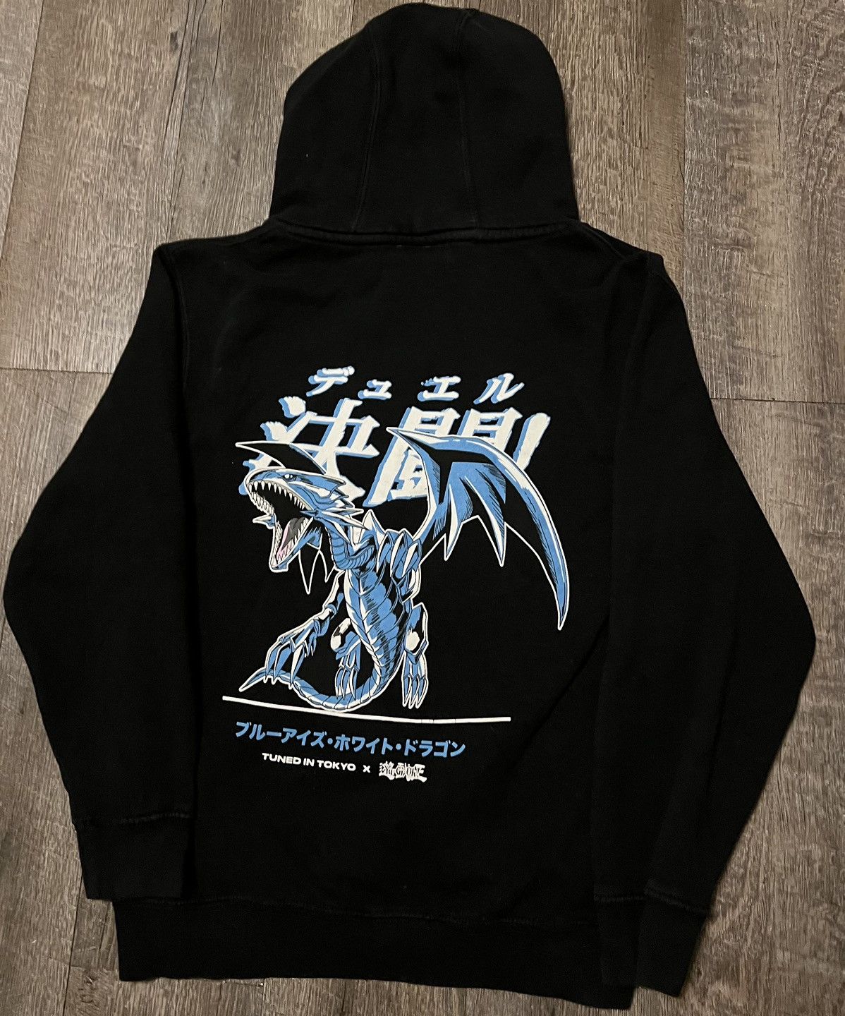 Japanese Brand Yugioh Blue Eyes White Dragon Tuned In Tokyo Hoodie T-Shirts, Sweatshirt | PodTeesHub.com