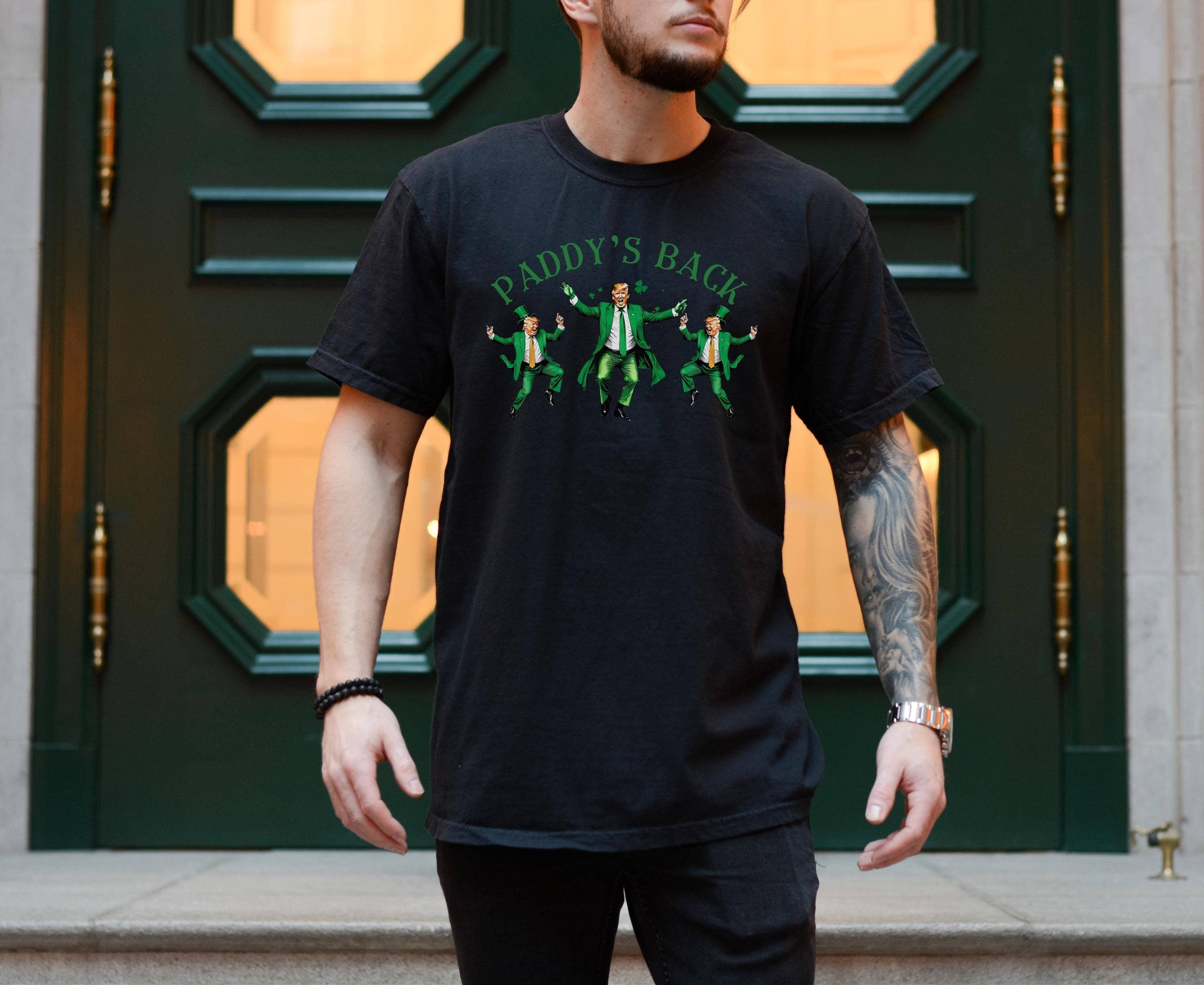 Funny Trump St. Patrick's Day Shirt Shamrock & Drinking Tee Hoodie, Sweatshirt | PodTeesHub.com
