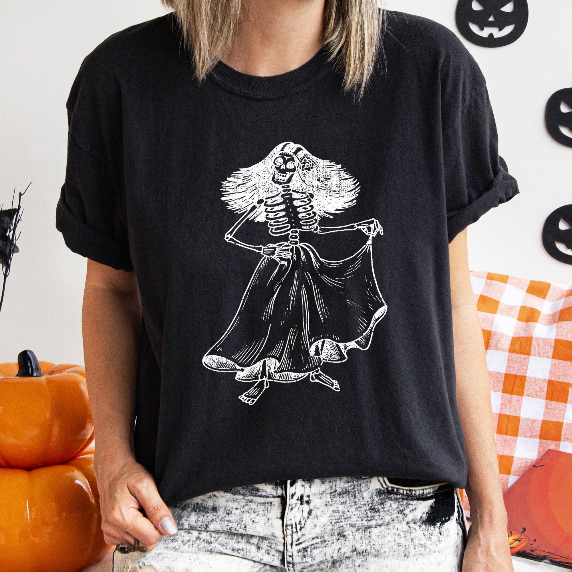 Day of the Dad Retro Halloween T-Shirt White Print Hoodie, Sweatshirt | PodTeesHub.com