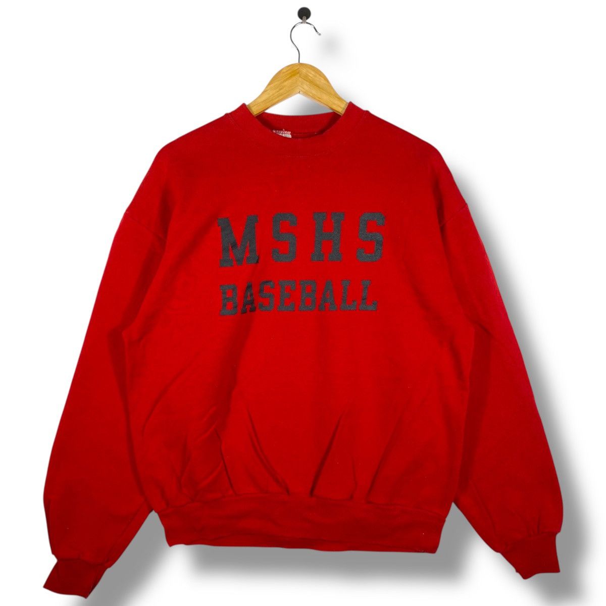 Vintage 80 S Mshs Baseball Graphic Crewneck Sweatshirt T-Shirts, Hoodie | PodTeesHub.com