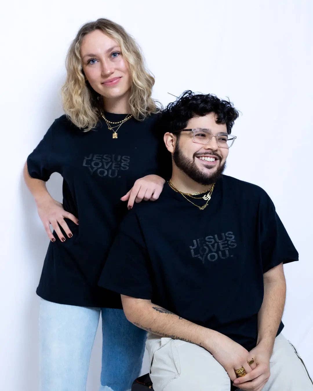 3-D Puff Print Black On Black Logo Tee Hoodie, Sweatshirt | PodTeesHub.com