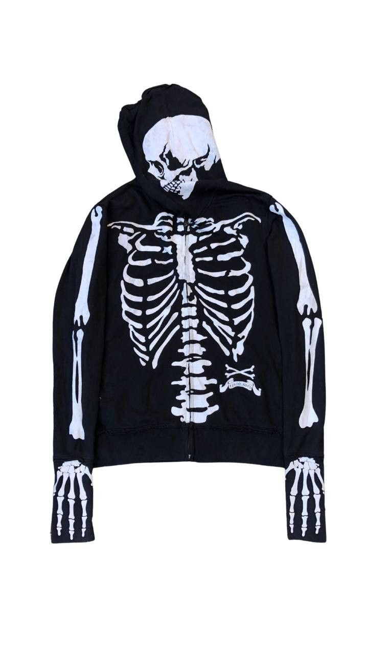 Vintage Japanese Brand Tokyo Punk Skeleton Zipper Hoodie T-Shirts, Sweatshirt | PodTeesHub.com