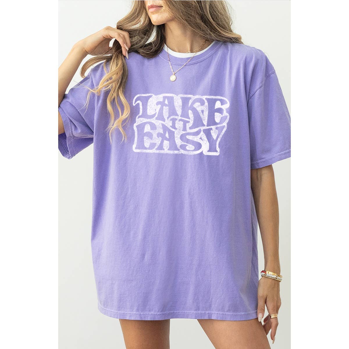 Lake Vintage Graphic Oversized Tee Hoodie, Sweatshirt | PodTeesHub.com