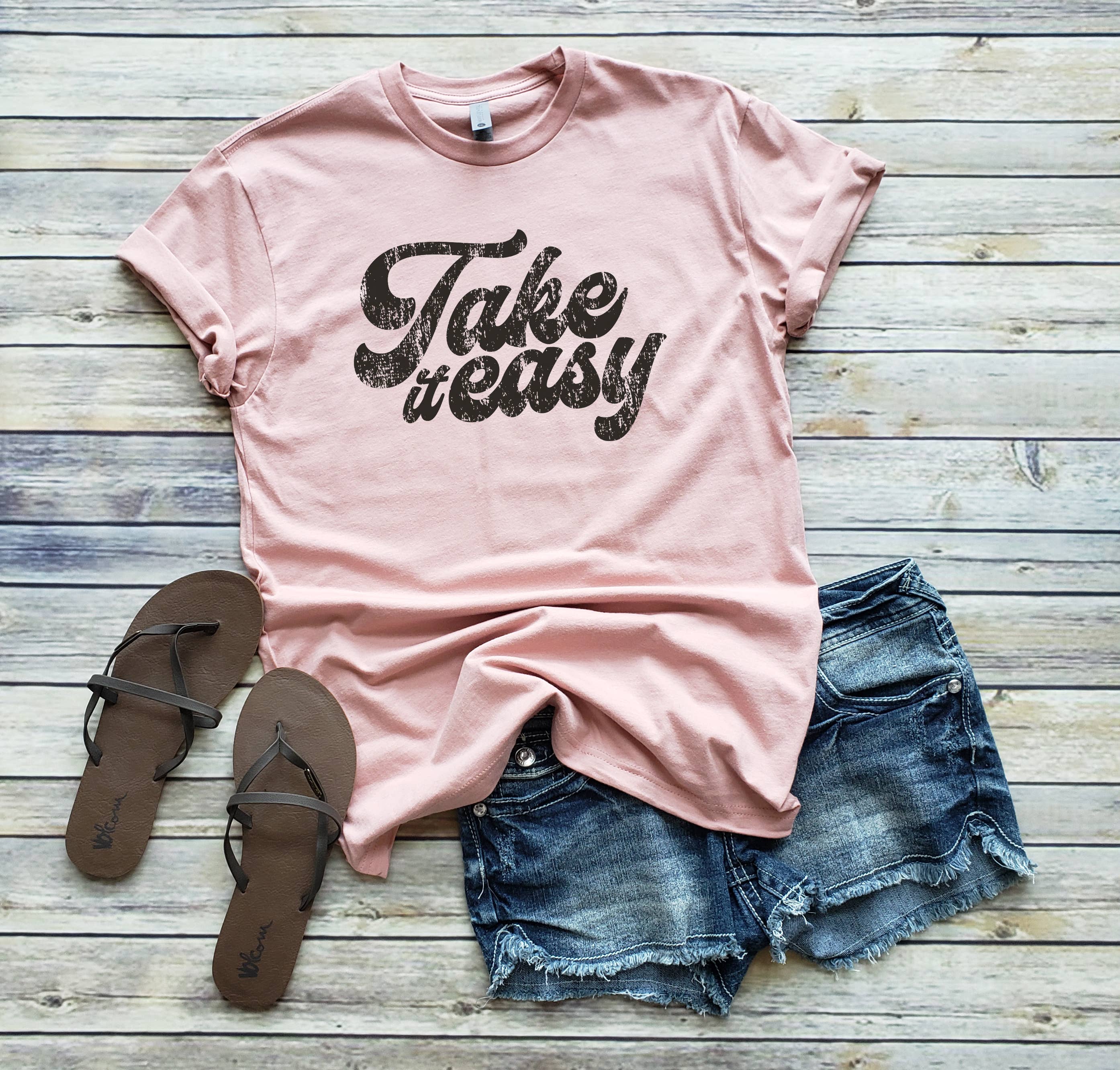 Take It Easy Tee | Sizes XS-2XL Hoodie, Sweatshirt | PodTeesHub.com