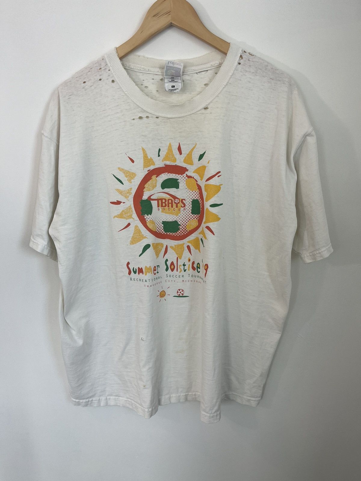 Vintage 1999 Summer Solstice Thrashed Tee Hoodie, Sweatshirt | PodTeesHub.com