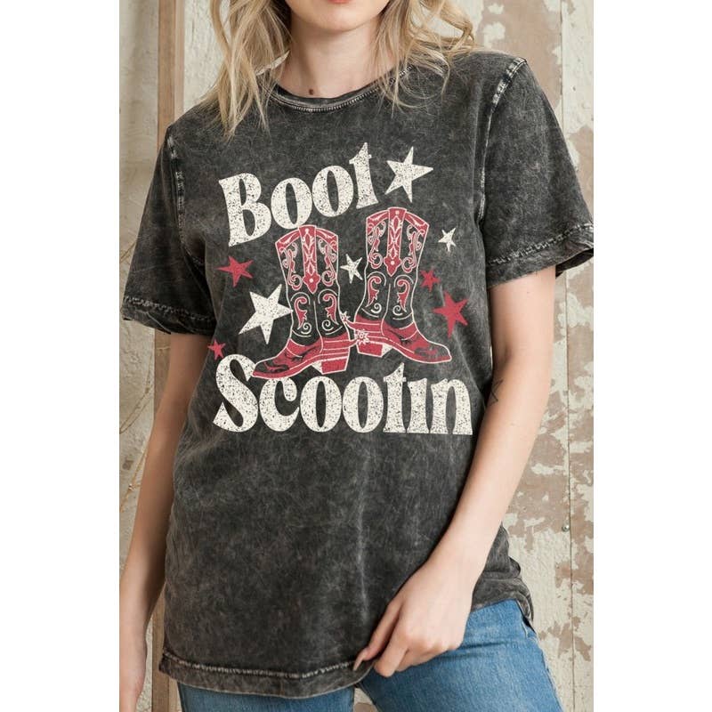 Scootin Boot - Mineral Wash T Shirt Hoodie, Sweatshirt | PodTeesHub.com