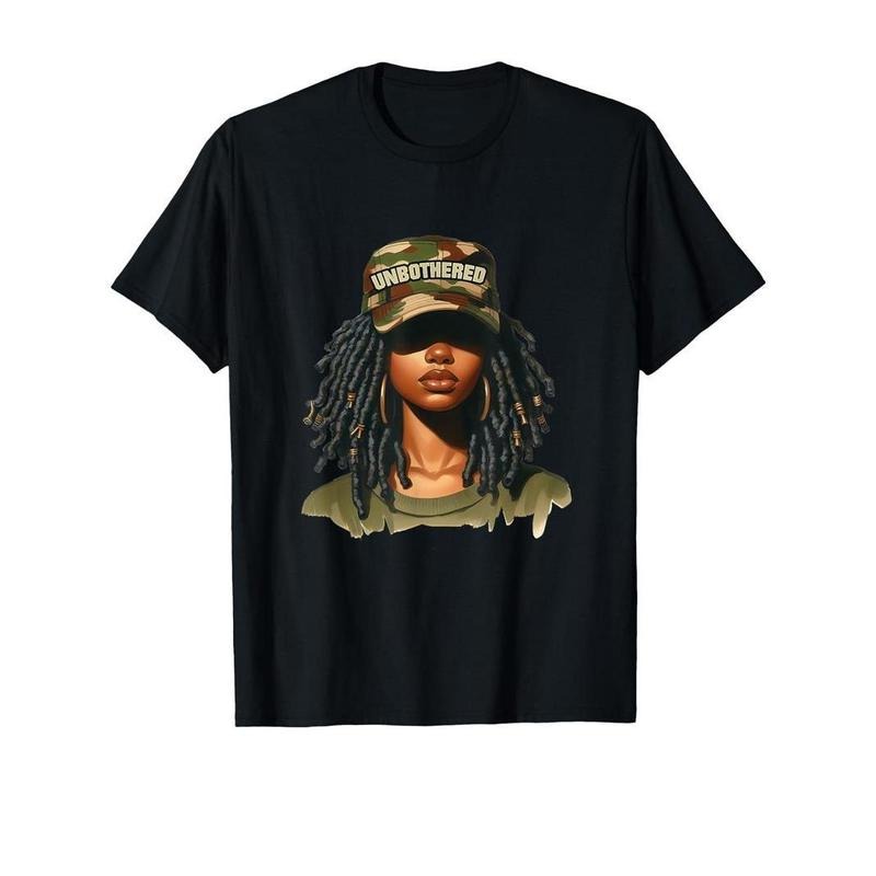 [100% Cotton] [Melanin Unbothered, Locs Camo Tee] Black History Month Melanin Unbothered Locs Camo T-Shirt Hoodie, Sweatshirt