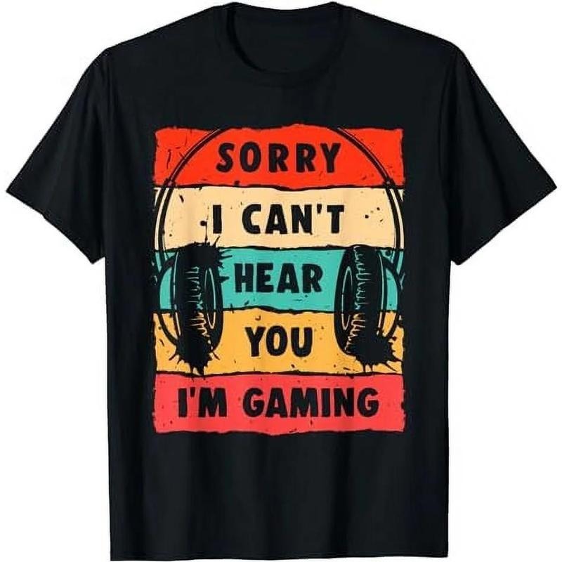 [100% Cotton] Cotton Short Sleeve Shirt for Teens Boys Men Video Gaming T-Shirt for Men Women Hoodie, Sweatshirt
