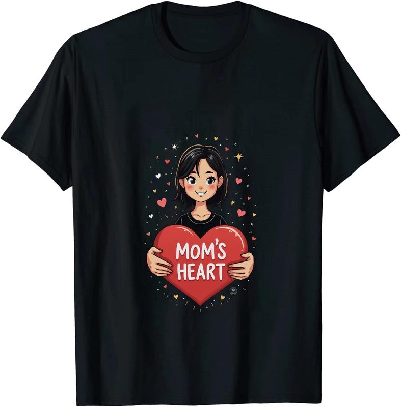 [100% Cotton] Cute Mom Heart Love Family Mother Daughter T-Shirt Design Hoodie, Sweatshirt | PodTeesHub.com