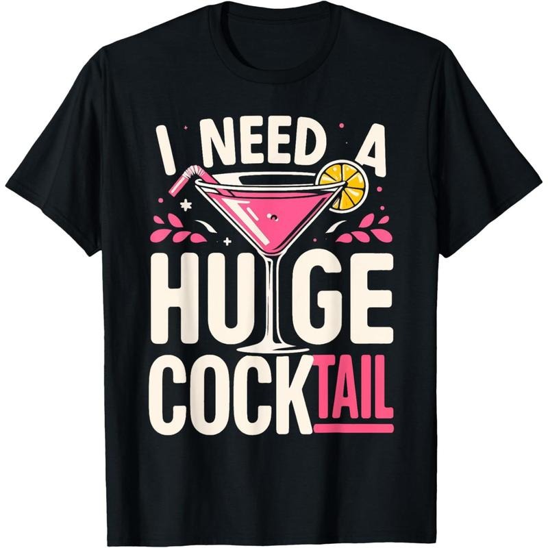 [100% Cotton] I Need A Huge COCKtail Adult Joke Funny Drinking Quote T-Shirt Golf Gift T-Shirt For Men And Women Hoodie,...