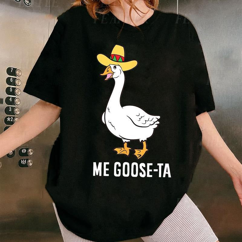 [100% Cotton] Me Goose Ta Mexican Funny Spanish Goose Pun T-Shirt Hoodie, Sweatshirt | PodTeesHub.com