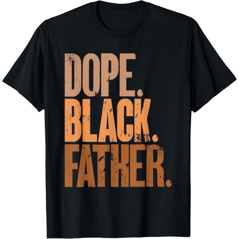 [100% Cotton] Men Gifts Black Dad Dope Black Father Fathers Day T-Shirt Golf Gift T-Shirt For Men And Women Hoodie,...