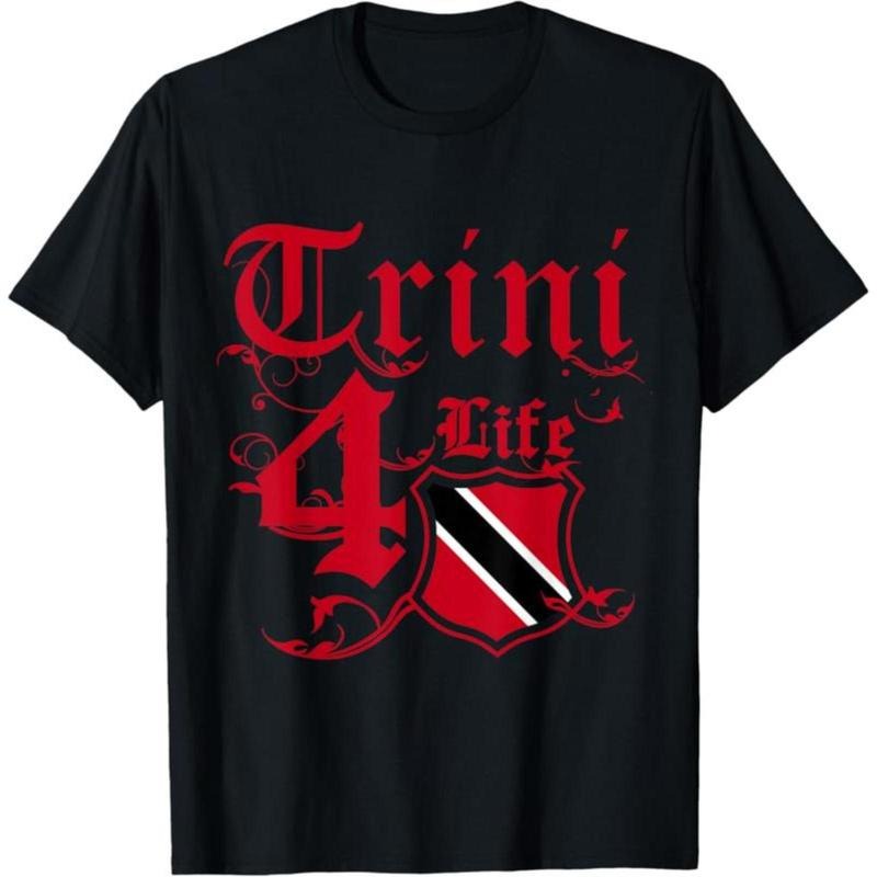 [100% Cotton] Trini4Life - Trinidad And Tobago Flag T-Shirt Short Sleeved T-Shirt T-Shirt For Men And Women Hoodie,...