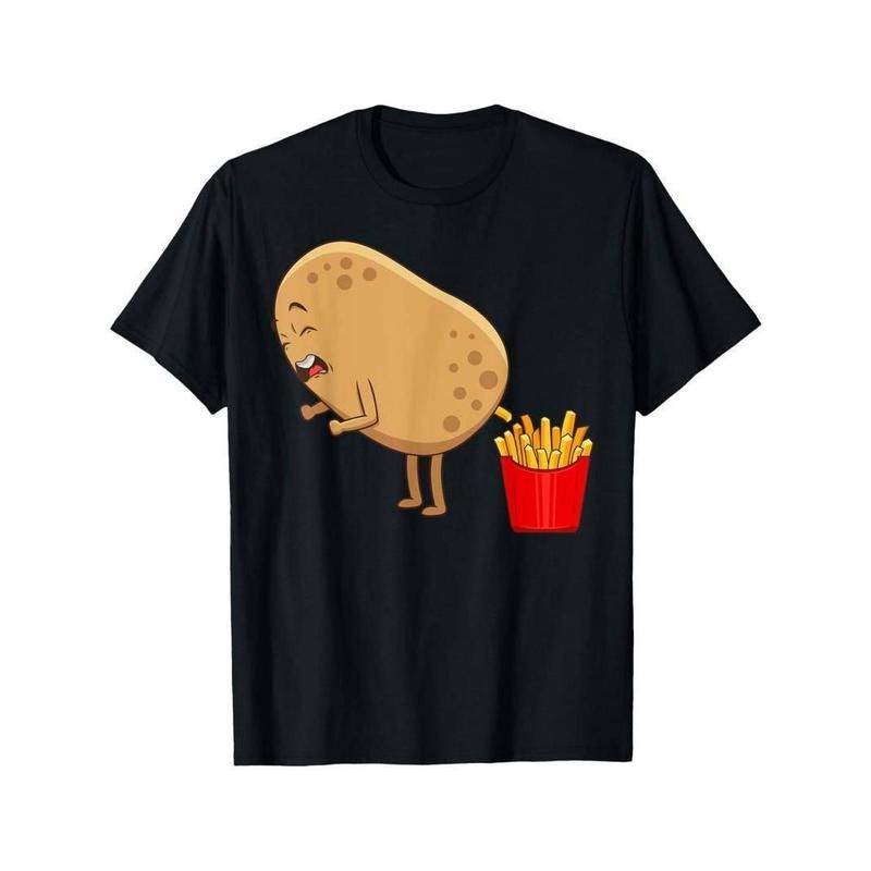 [100% Cotton] Vibrant French Fry Lovers T-Shirt